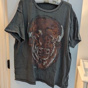 Wrangler Retro Women's Gray Graphic Short Sleeve Tee